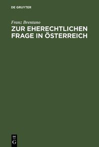 Produktbild: Zur eherechtlichen Frage in &Ouml;sterreich