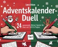 Produktbild: Adventskalender-Duell: 24 spannende R&auml;tsel-Spiele f&uuml;r Zwei mit Stift & Papier