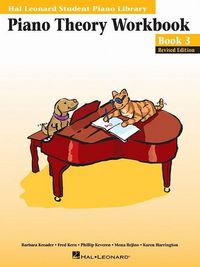 Produktbild: Piano Theory Workbook Book 3 Revised Edition Music Theory and Ear Training for Piano Students Fun Learning with Spike and Party Cat Hal Leonard Student Piano Library