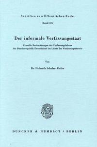 Produktbild: Der informale Verfassungsstaat.