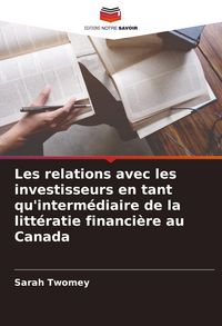 Produktbild: Twomey, S: Relations avec les investisseurs en tant qu'inter