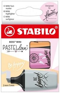 Produktbild STABILO Textmarker BOSS MINI Pastellove 2.0