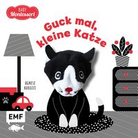 Produktbild: Kontrastbuch f&uuml;r Babys mit Fingerpuppe: Guck mal, kleine Katze