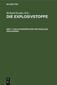 Produktbild: Das Schwarzpulver und &auml;hnliche Mischungen