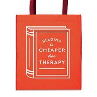Produktbild: Reading is Cheaper Than Therapy Reusable Shopping Bag