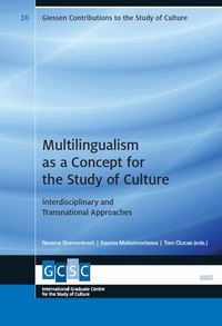 Produktbild: Multilingualism as a Concept for the Study of Culture
