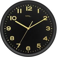 Produktbild: Techno Line WT 8500-1 gold Funk Wanduhr 30cm x 41mm Schwarz