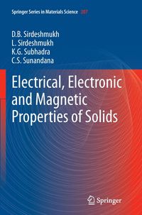 Produktbild: Electrical, Electronic and Magnetic Properties of Solids