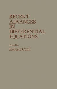 Produktbild: Recent Advances in Differential Equations