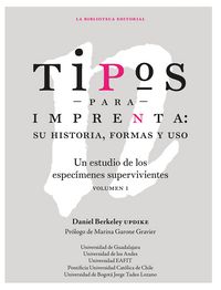 Produktbild: Tipos para imprenta: su historia, formas y uso