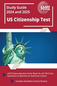 Produktbild: US Citizenship Test Study Guide 2023 and 2024