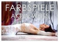 Produktbild: Farbspiele &ndash; Akt in Wei&szlig; (Wandkalender 2027 DIN A3 quer), CALVENDO Monatskalender