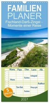 Produktbild: Familienplaner 2027 - Fischland-Dar&szlig;-Zingst - Momente einer Reise mit 5 Spalten (Wandkalender, 21 x 45 cm) CALVENDO