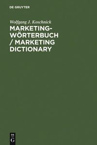 Produktbild: Marketing-W&ouml;rterbuch / Marketing Dictionary