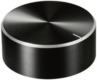 Produktbild: TRU COMPONENTS TC-11696532 Drehknopf mit Knopfmarkierung Schwarz (&Oslash; x H) 48 mm x 19 mm Aluminium, Plastik 1 St.