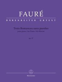 Bild vom Artikel Trois Romances sans paroles für Klavier op. 17 vom Autor Gabriel Fauré