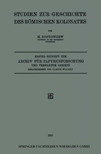 Produktbild: Studien zur Geschichte des R&ouml;mischen Kolonates