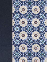 Produktbild: Rvr 1960 Biblia de Apuntes Edici&oacute;n Letra Grande, Piel Fabricada Y Mosaico Crema Y Azul