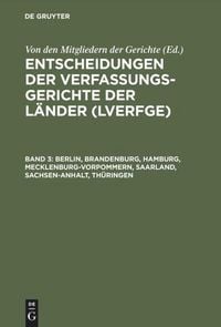 Produktbild: Berlin, Brandenburg, Hamburg, Mecklenburg-Vorpommern, Saarland, Sachsen-Anhalt, Th&uuml;ringen
