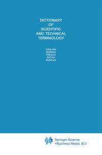Produktbild: Dictionary of Scientific and Technical Terminology