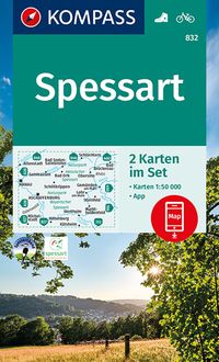 KOMPASS Wanderkarte 832 Spessart 1:50.000 Kompass-Karten GmbH