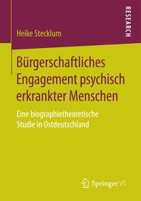 Produktbild: B&uuml;rgerschaftliches Engagement psychisch erkrankter Menschen