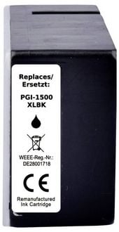 Produktbild: Renkforce Druckerpatrone ersetzt Canon PGI-1500BK XL Kompatibel Schwarz RF-CPGI1500XLBK RF-6736466
