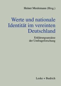 Produktbild: Werte und nationale Identit&auml;t im vereinten Deutschland