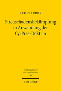Bild vom Artikel Streuschadensbekämpfung in Anwendung der Cy-Pres-Doktrin vom Autor Karl Ole Rinck