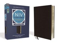 Produktbild: NIV Study Bible, Fully Revised Edition, Large Print, Bonded Leather, Black, Red Letter, Comfort Print