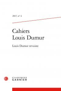 Produktbild: Cahiers Louis Dumur no 4 : Louis Dumur revuiste
