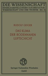 Produktbild: Das Klima der bodennahen Luftschicht