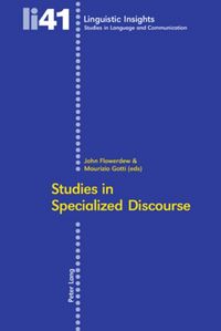 Produktbild: Studies in Specialized Discourse