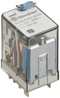 Produktbild: Finder 56.32.9.024.0000 Steckrelais 24 V/DC 12A 2 Wechsler 1St.