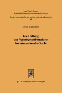Produktbild: Die Haftung aus Verm&ouml;gens&uuml;bernahme im internationalen Recht