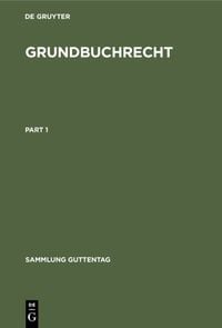 Produktbild: Grundbuchrecht