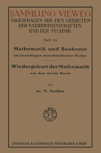 Produktbild: Mathematik und Baukunst als Grundlagen abendl&auml;ndischer Kultur