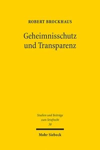 Produktbild: Brockhaus, R: Geheimnisschutz und Transparenz