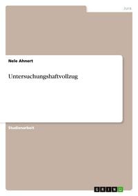 Produktbild: Untersuchungshaftvollzug