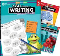 Produktbild: 180 Days(r) Writing, Spelling, & Printing Grade 2: 3-Book Set