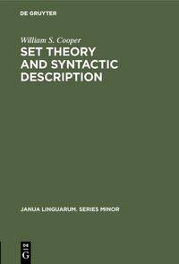 Produktbild: Set Theory and Syntactic Description