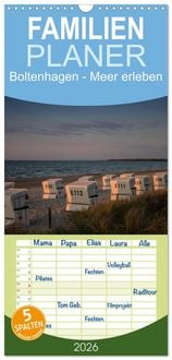 Produktbild: Familienplaner 2026 - Boltenhagen - Meer erleben mit 5 Spalten (Wandkalender, 21 x 45 cm) CALVENDO