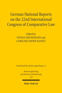 Produktbild: German National Reports on the 22nd International Congress of Comparative Law