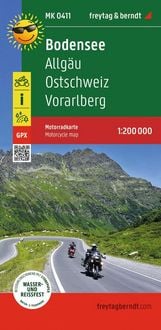 Produktbild: freytag & berndt Motorradkarte Bodensee 1:200.000