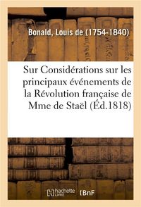 Produktbild: Observations Sur l'Ouvrage de Mme La Baronne de Sta&euml;l