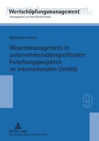 Produktbild: Wissensmanagement in unternehmens&uuml;bergreifenden Forschungsprojekten im internationalen Umfeld