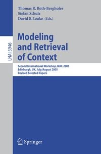 Produktbild: Modeling and Retrieval of Context