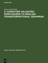 Produktbild: A computer validated Portuguese to English transformational grammar