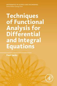 Produktbild: Techniques of Functional Analysis for Differential and Integral Equations