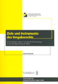Produktbild: Ziele und Instrumente des Vergaberechts